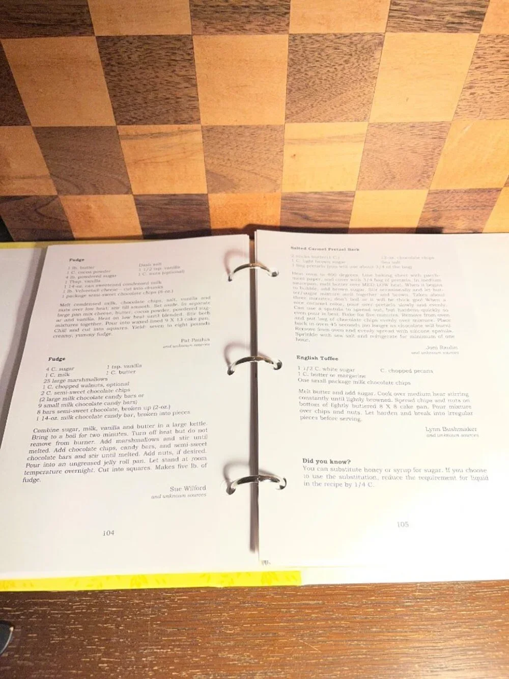 Wood County Bountiful Harvest Cookbook A1165